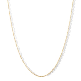 10K Solid Gold Singapore Chain - 20"