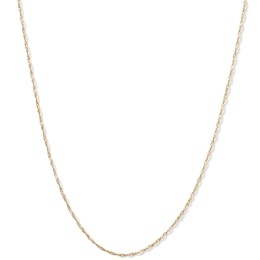 10K Solid Gold Singapore Chain - 22"