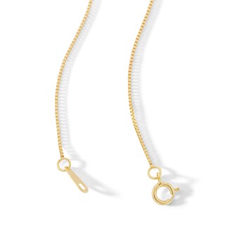 Child's 0.7mm Solid Box Chain Necklace in 10K Solid Gold  - 13"