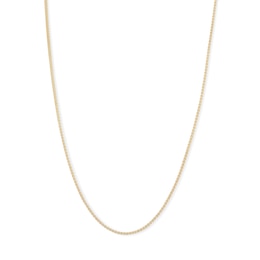 050 Gauge Solid Box Chain Necklace in 10K Solid Gold - 16&quot;