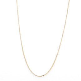 050 Gauge Box Chain Necklace in 10K Solid Gold - 20&quot;