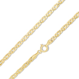 Child's 060 Gauge Bird's Eye Chain Necklace in 10K Hollow Gold - 13&quot;