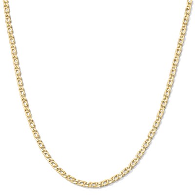 Child's 060 Gauge Bird's Eye Chain Necklace in 10K Hollow Gold - 13"
