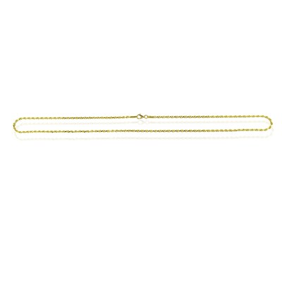 1.5mm Diamond-Cut Solid Rope Chain Necklace in 10K Gold - 18"