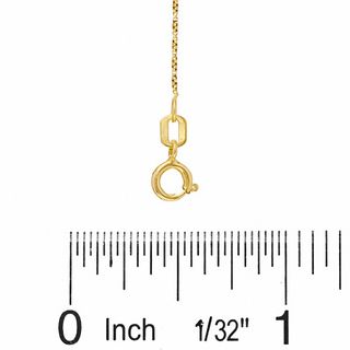 040 Gauge Solid Twist Box Chain Necklace in 10K Gold - 18"