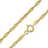 Thumbnail Image 1 of 035 Gauge Hollow Singapore Chain Necklace in 10K Gold - 17"