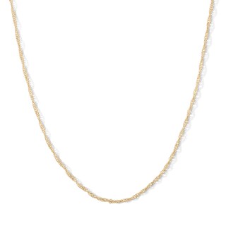 10K Hollow Gold Singapore Chain - 20"