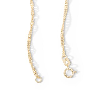10K Hollow Gold Singapore Chain - 20"