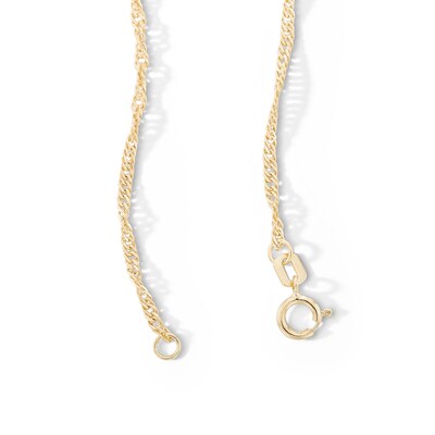 10K Hollow Gold Singapore Chain - 20"