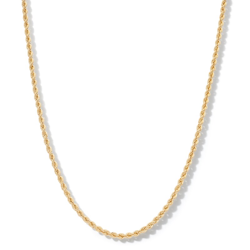 10K Hollow Gold Rope Chain - 22"