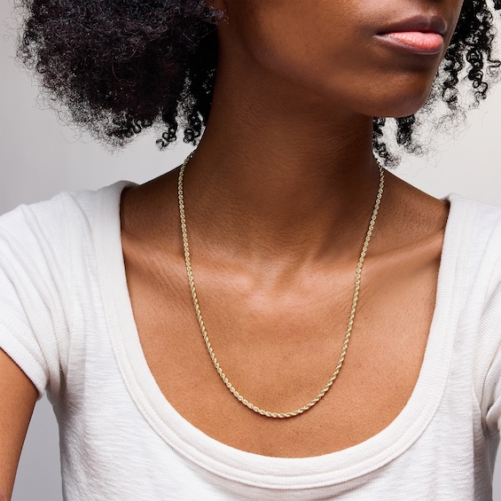 10K Hollow Gold Rope Chain