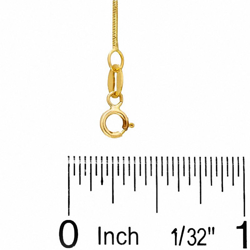 Main Image 2 of 10K Gold Diamond-Cut Snake Chain Necklace - 20"