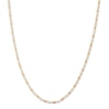 Thumbnail Image 0 of Made in Italy 040 Gauge Valentino Chain Necklace in 10K Tri-Tone Gold - 18"