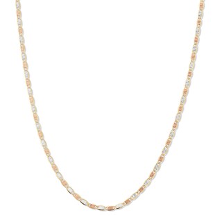 10K Tri-Tone Gold Valentino Chain - 18"