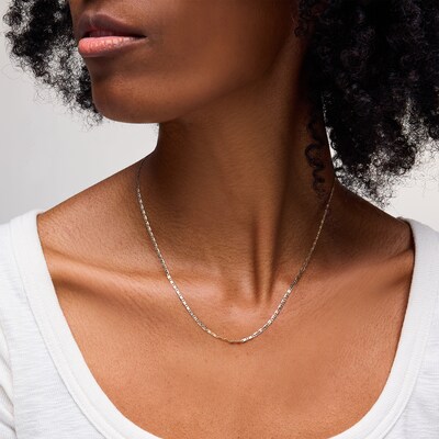 10K Tri-Tone Gold Valentino Chain - 18"