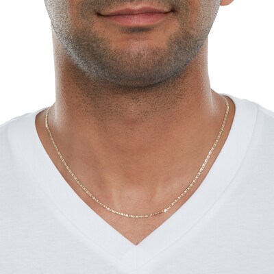 10K Tri-Tone Gold Valentino Chain - 18"