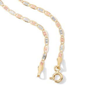 10K Tri-Tone Gold Valentino Chain - 18"