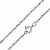 Thumbnail Image 1 of 10K White Gold Singapore Chain - 16&quot;