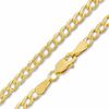 Thumbnail Image 0 of Made in Italy 080 Gauge Hollow Curb Chain Necklace in 10K Gold - 24"