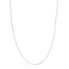 Thumbnail Image 1 of 10K Solid White Gold Box Chain - 18"