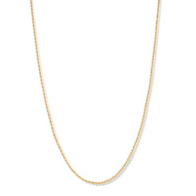 10K Hollow Gold Rope Chain - 18"