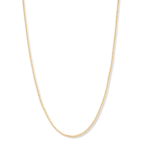 10K Hollow Gold Rope Chain - 18"