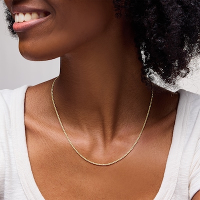 10K Hollow Gold Rope Chain - 18"