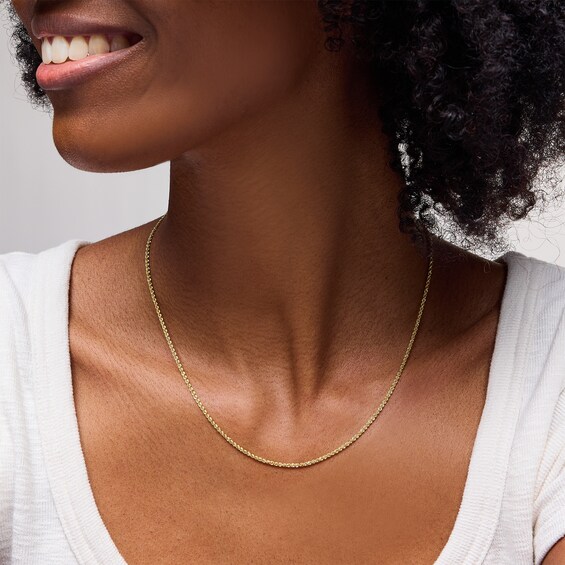 10K Hollow Gold Rope Chain - 18"
