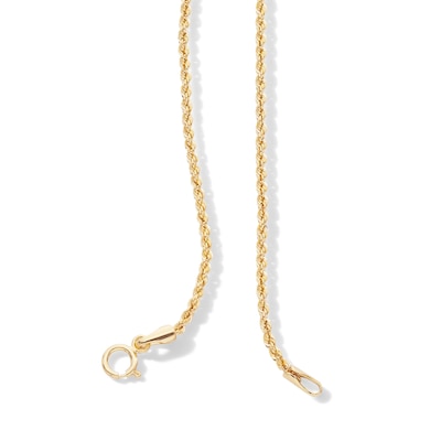 10K Hollow Gold Rope Chain - 18"