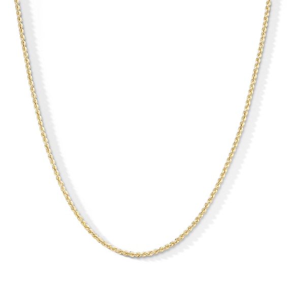 10K Hollow Gold Rope Chain - 20"