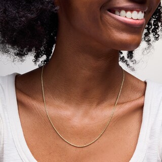 10K Hollow Gold Rope Chain - 20"