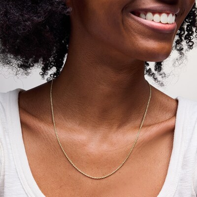 10K Hollow Gold Rope Chain - 20"