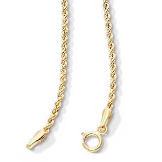 10K Hollow Gold Rope Chain - 20"