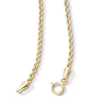 10K Hollow Gold Rope Chain - 20"