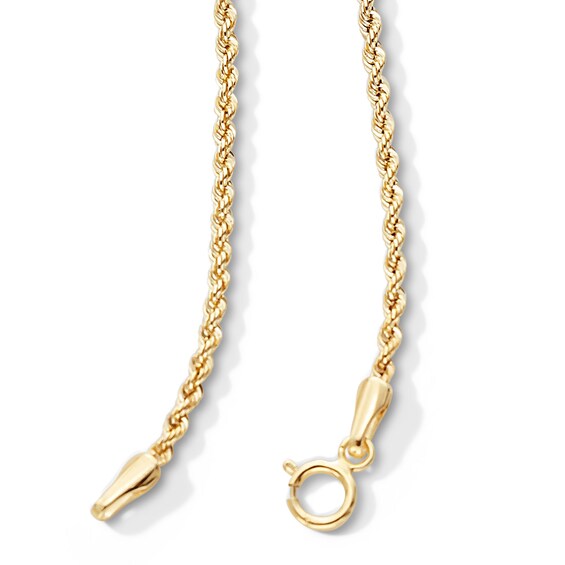 10K Hollow Gold Rope Chain - 20"