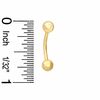 Thumbnail Image 2 of 014 Gauge Curved Barbell in 10K Gold