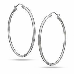 Sterling Silver 45mm Hoop Earrings
