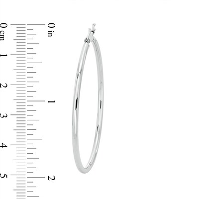 45mm Hoop Earrings in Sterling Silver
