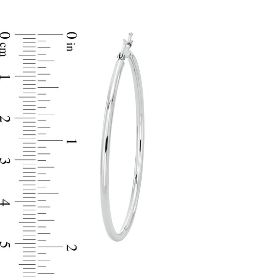 45mm Hoop Earrings in Sterling Silver