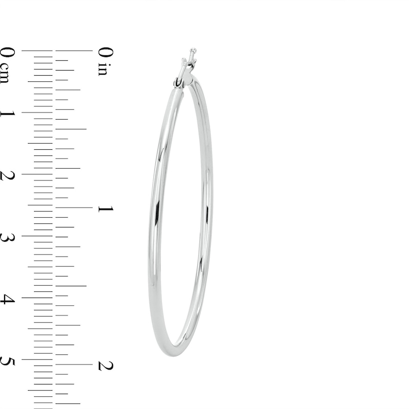 45mm Hoop Earrings in Sterling Silver