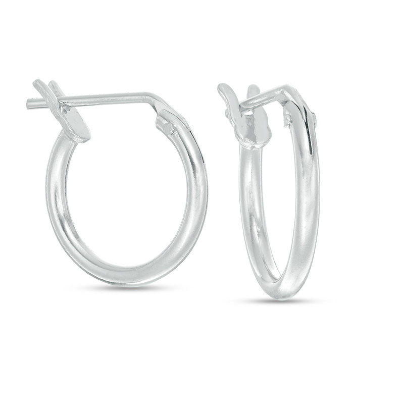 Hoop earrings small, Sterling Silver