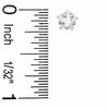 6mm Star-Shaped Cubic Zirconia Stud Earrings in Sterling Silver