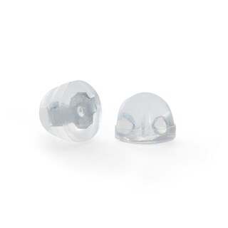 Solid Sterling Silver 6mm Princess-Cut CZ Solitaire Studs