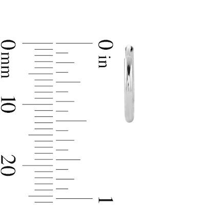 Sterling Silver Continuous Hoop Earrings