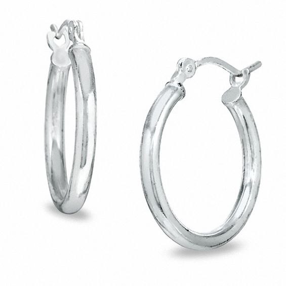 Sterling Silver Polished Hoop Earrings | Banter