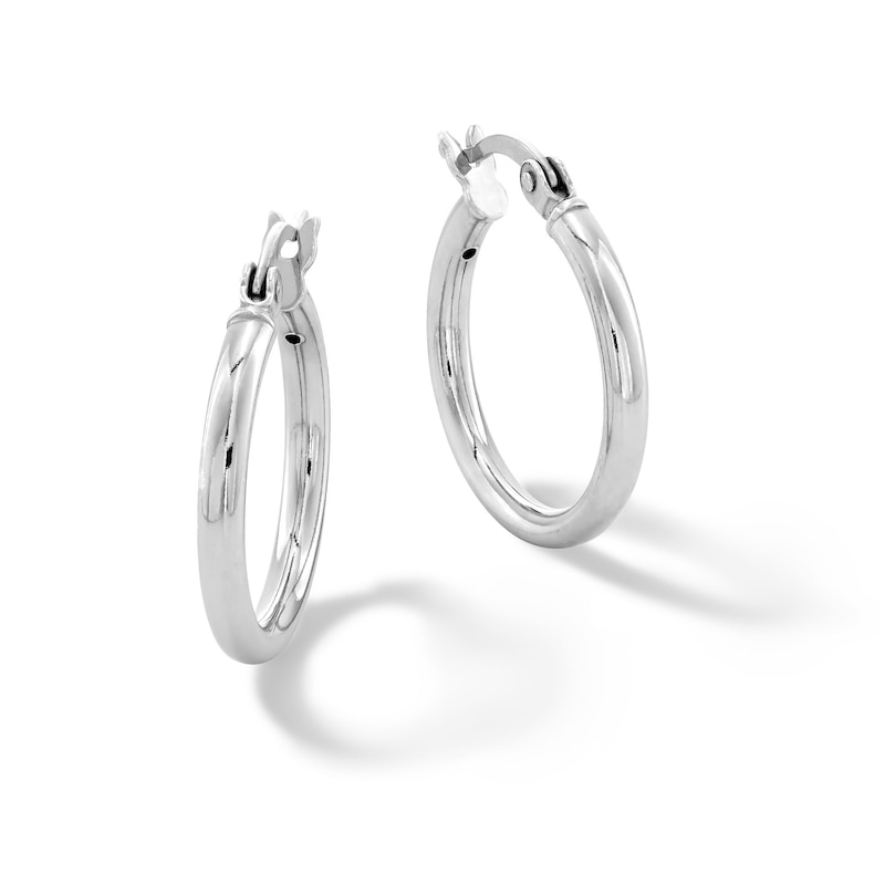 Main Image 1 of Sterling Silver Polished Hoop Earrings