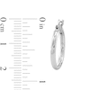 Thumbnail Image 3 of Sterling Silver Polished Hoop Earrings