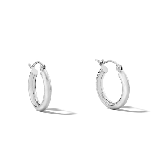 15mm Hoop Earrings in Sterling Silver