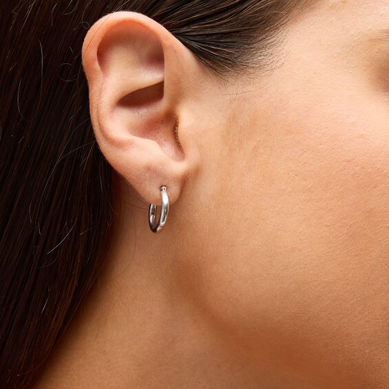 15mm Hoop Earrings in Sterling Silver