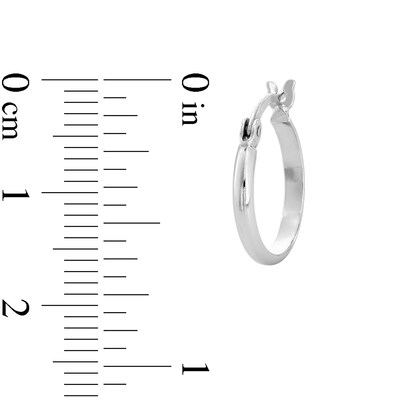 Sterling Silver 14mm Hoop Earrings